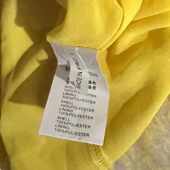 FRNCH Paris Maxi Dress Yellow Size S - Picture 7 of 7